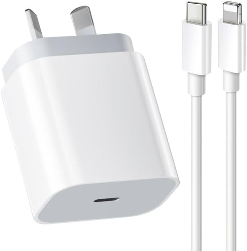 Iphone Fast Charger, 20W Iphone USB C Charger Plug with 1M Original Iphone Fast Charging Cable,Apple Fast Charger for Iphone14 13 12 11 Pro Max/Xs/Se/Ipad